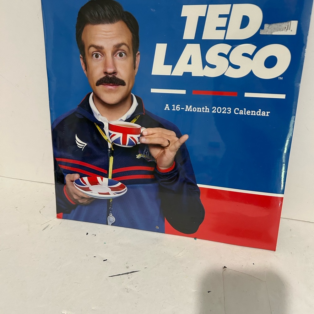 2023 Ted Lasso Wall Calendar 12" X 24" open‎ by DateWorks New Sealed